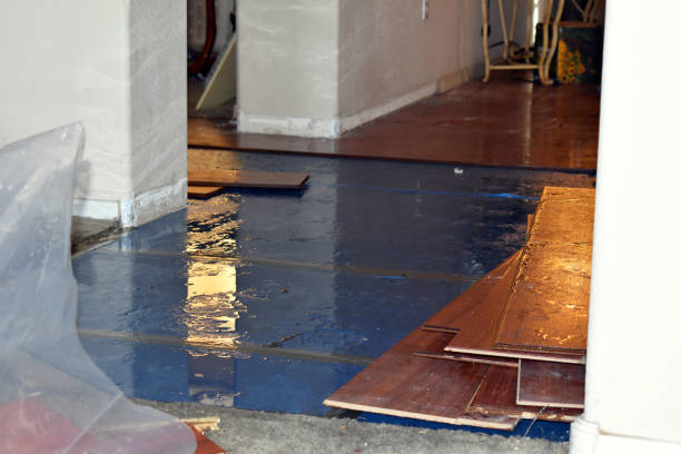 Professional Water Damage Restoration technician working in Oakfield, WI